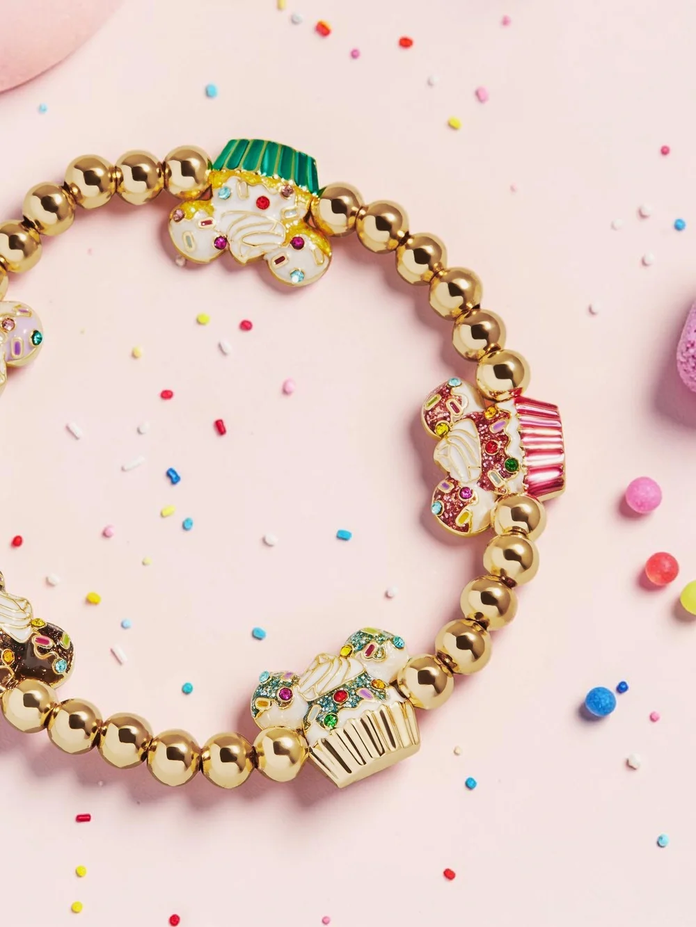 NEW Disney Minnie/Mickey Mouse Cupcake Pisa Bracelet Officially Licensed Product - Picture 2 of 6